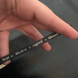 Origami owl black wrap bracelet